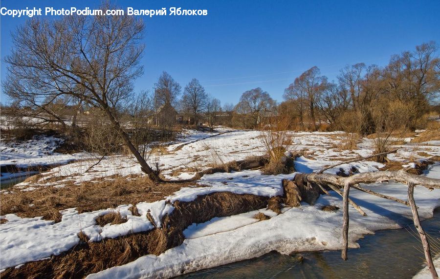 Lumber, Creek, Outdoors, River, Water, Dirt Road, Gravel