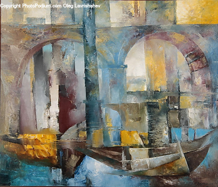 Art, Painting, Collage, Poster, Brick