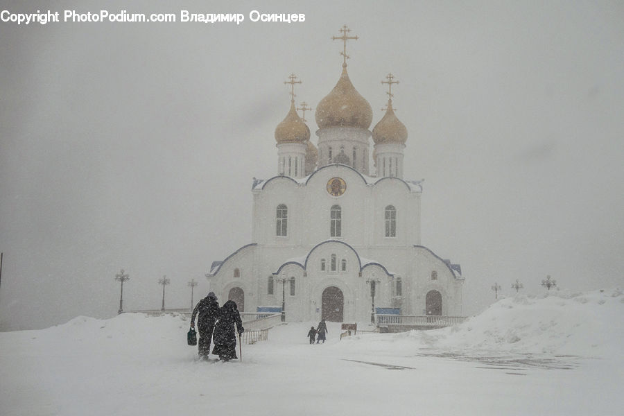 Ice, Outdoors, Snow, Architecture, Bell Tower, Clock Tower, Tower