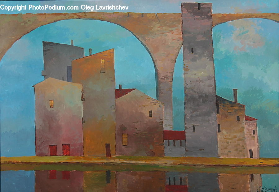 Collage, Poster, Art, Painting, Modern Art, Building