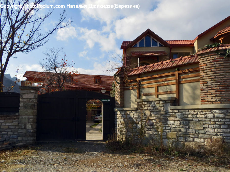Brick, Architecture, Housing, Monastery, Building, Villa, Wood
