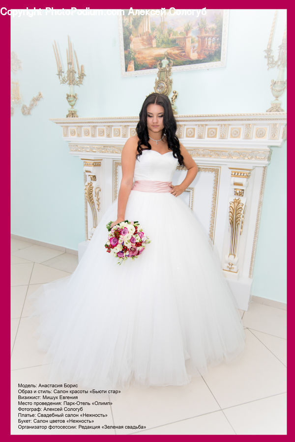Flower, Flower Arrangement, Flower Bouquet, Evening Dress, Gown, Clothing, Dress