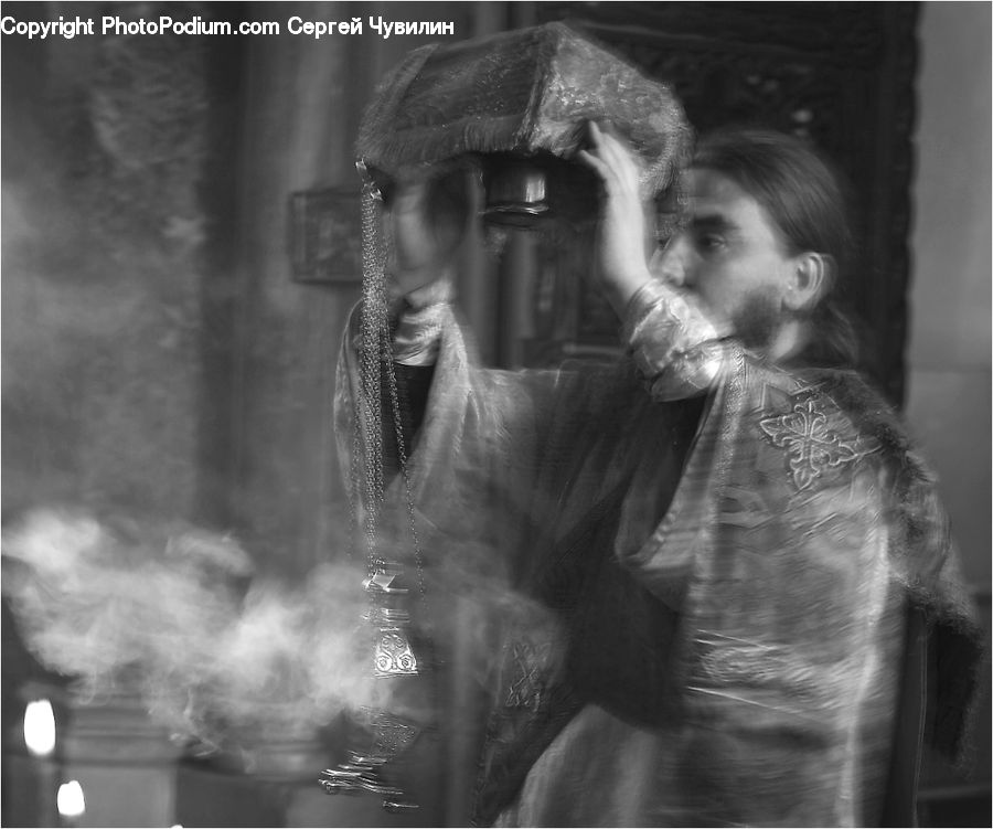 Water, Outdoors, Ripple, Smoke, Person, Portrait, Selfie