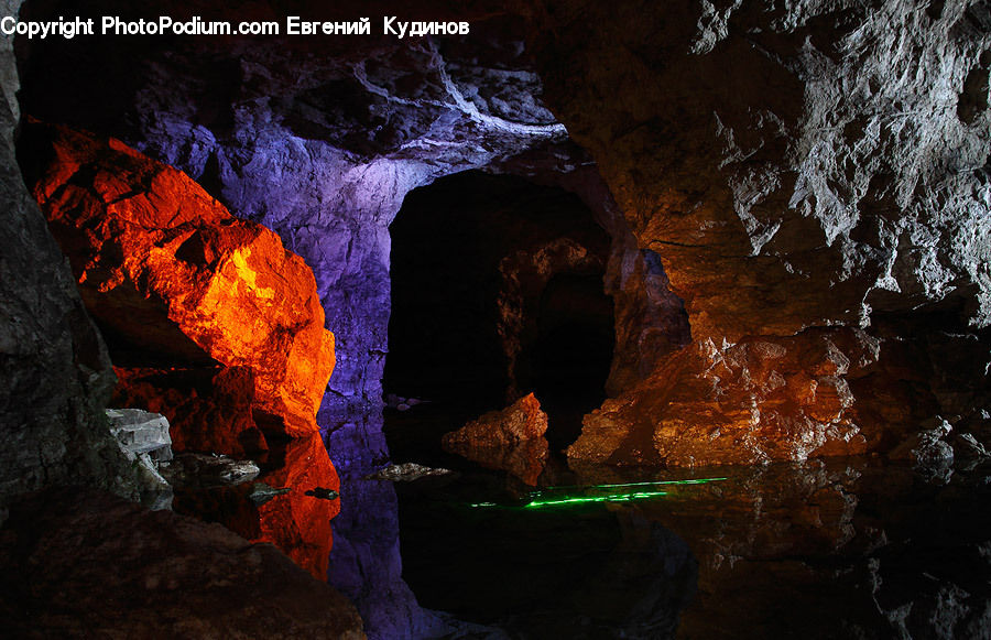 Cave, People, Person, Human, Hole, Eruption, Lava