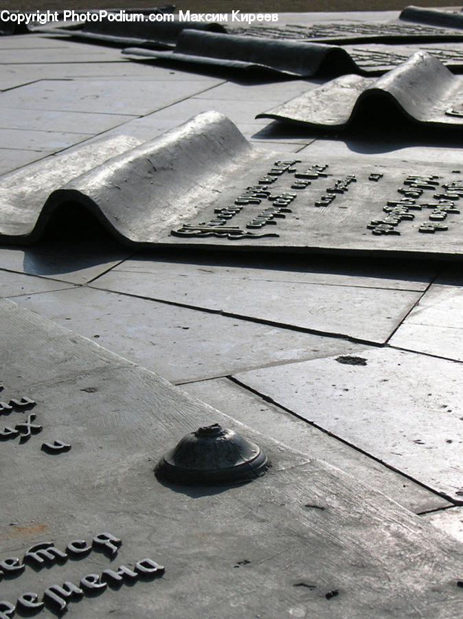 Stencil, Asphalt, Tarmac, Footwear, Shoe, Word, Outdoors