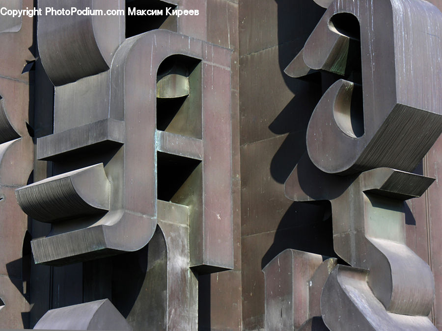Aluminium, Art, Modern Art, Alphabet, Ampersand, Building, Housing
