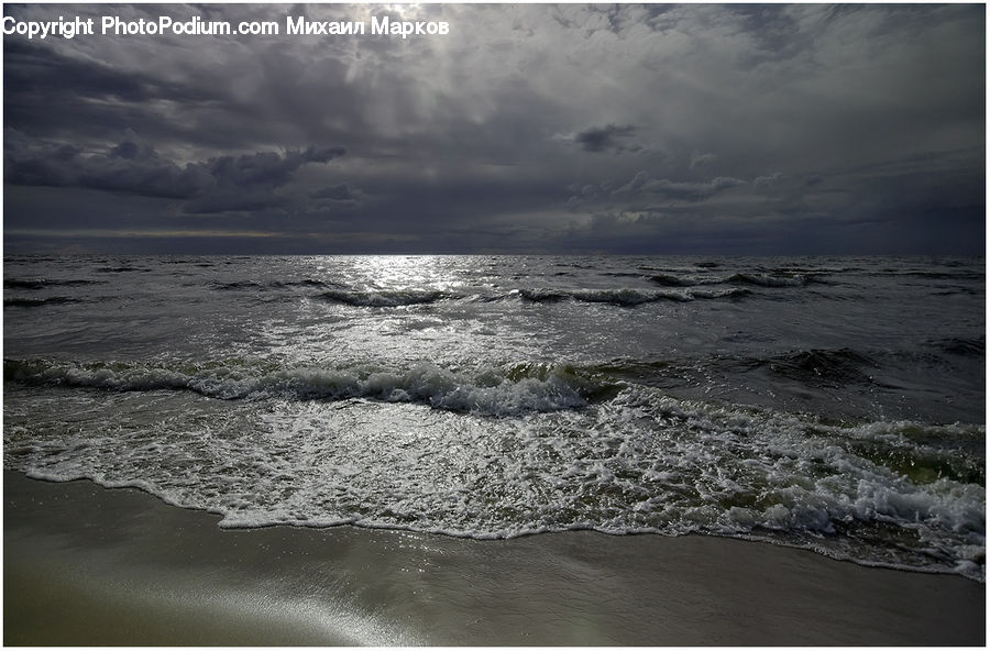 Outdoors, Sea, Sea Waves, Water, Ocean, Cloud, Cumulus