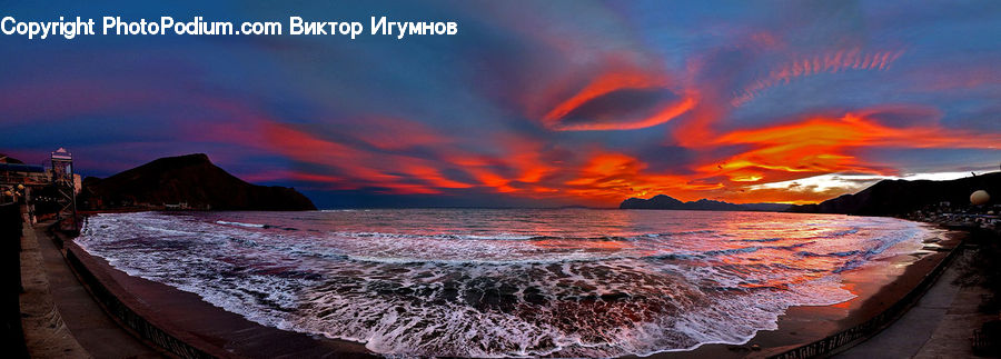 Dawn, Dusk, Sky, Sunrise, Sunset, Coast, Outdoors