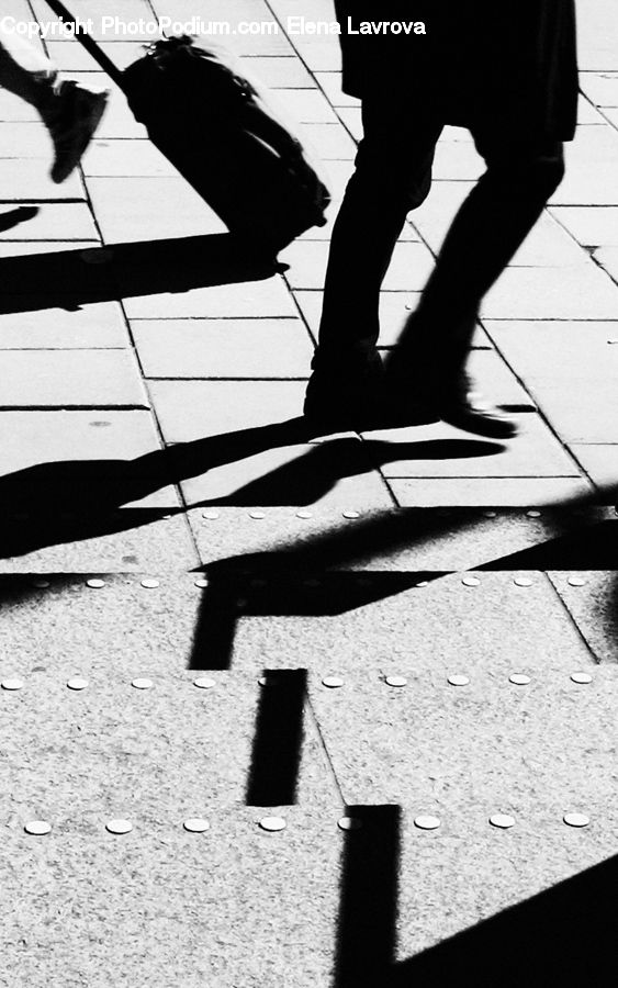 Silhouette, Boot, Shoe, Pedestrian, Person