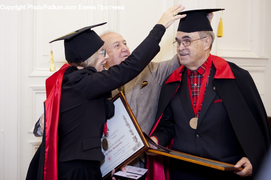 Graduation, People, Person, Human, Clothing, Overcoat, Suit
