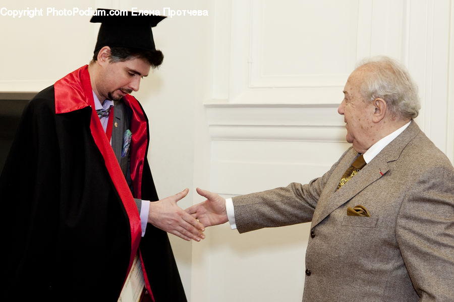 Graduation, People, Person, Human, Sitting, Coat, Overcoat