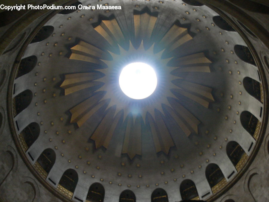 Light Fixture, Architecture, Dome