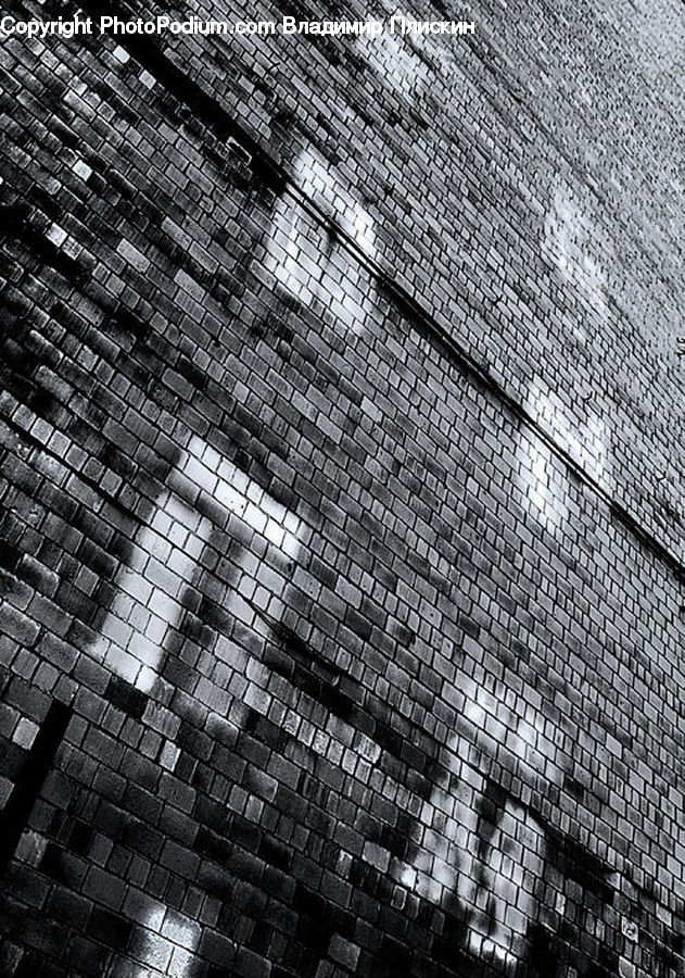 Brick, Asphalt, Tarmac, Lighting, City, Downtown, Urban