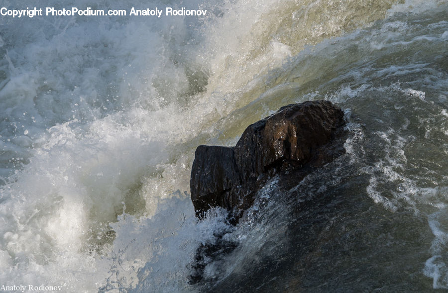 Outdoors, Sea, Sea Waves, Water, Coast, Cliff, Ocean
