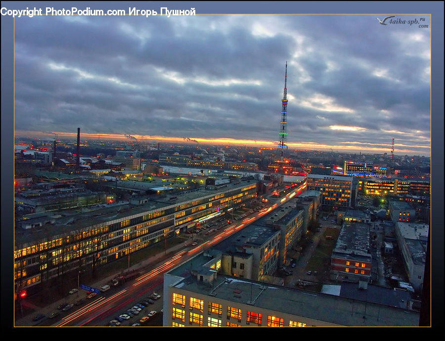 City, Downtown, Metropolis, Urban, Building, Aerial View, Housing