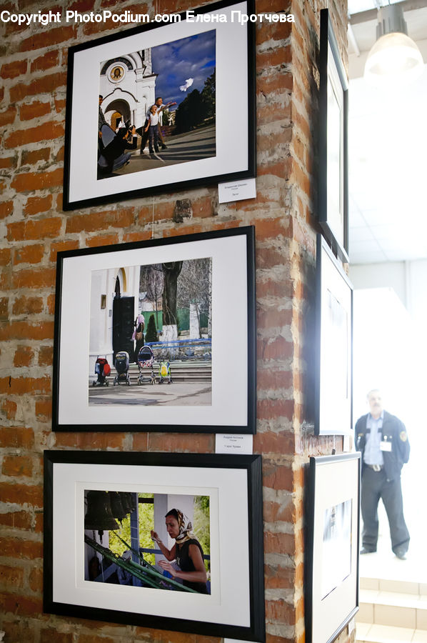 Brick, Collage, Poster, Entertainment Center, Art, Fireplace, Hearth