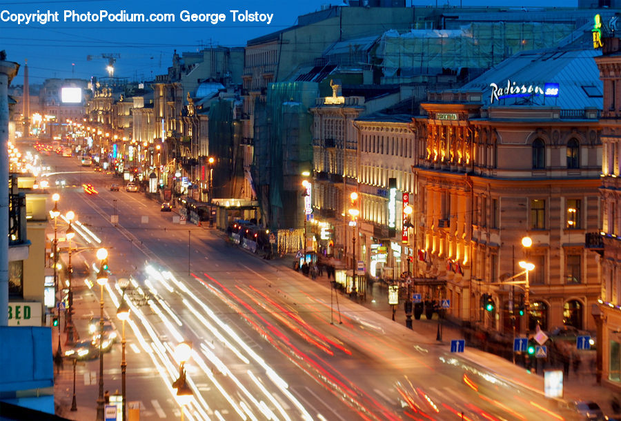 City, Downtown, Metropolis, Urban, Road, Street, Town