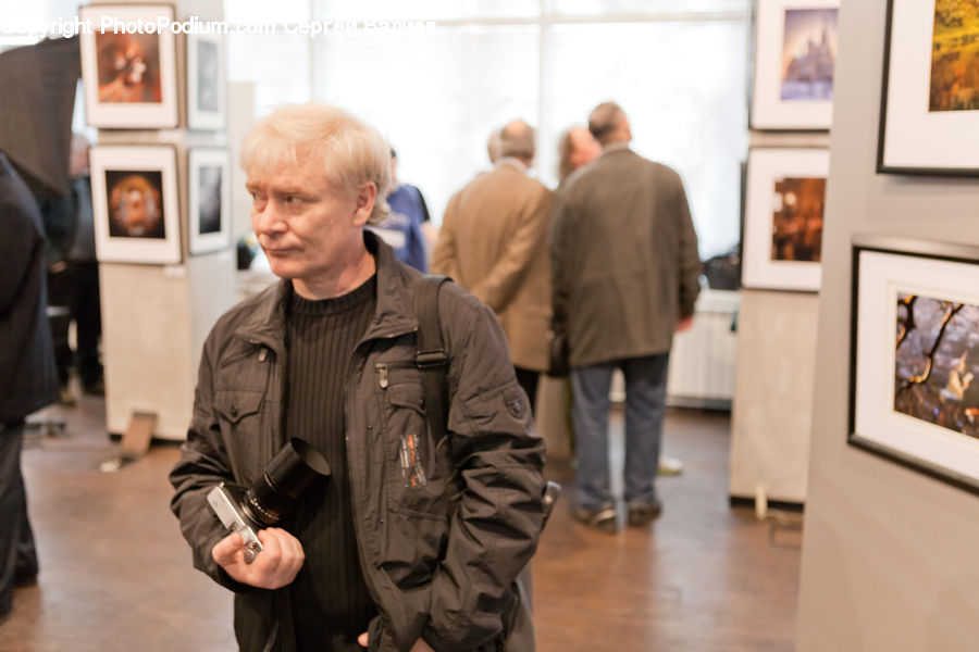 People, Person, Human, Art, Art Gallery, Back, Photographer