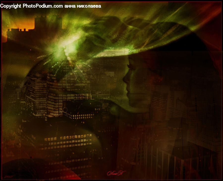 Night, Outdoors, Lighting, City, Downtown, Urban