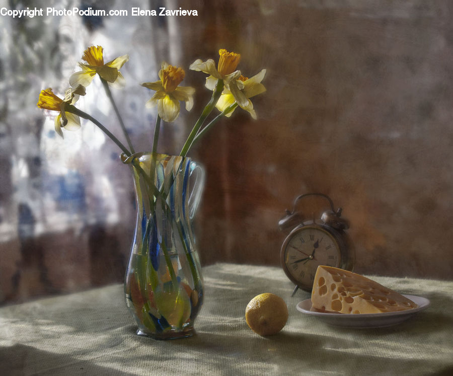 Jar, Porcelain, Vase, Analog Clock, Clock, Glass, Goblet