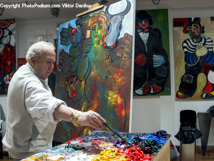 Human, People, Person, Art, Bbq, Food, Paint Container