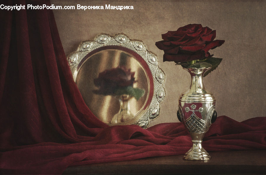 Glass, Goblet, Blossom, Flower, Plant, Rose, Trophy