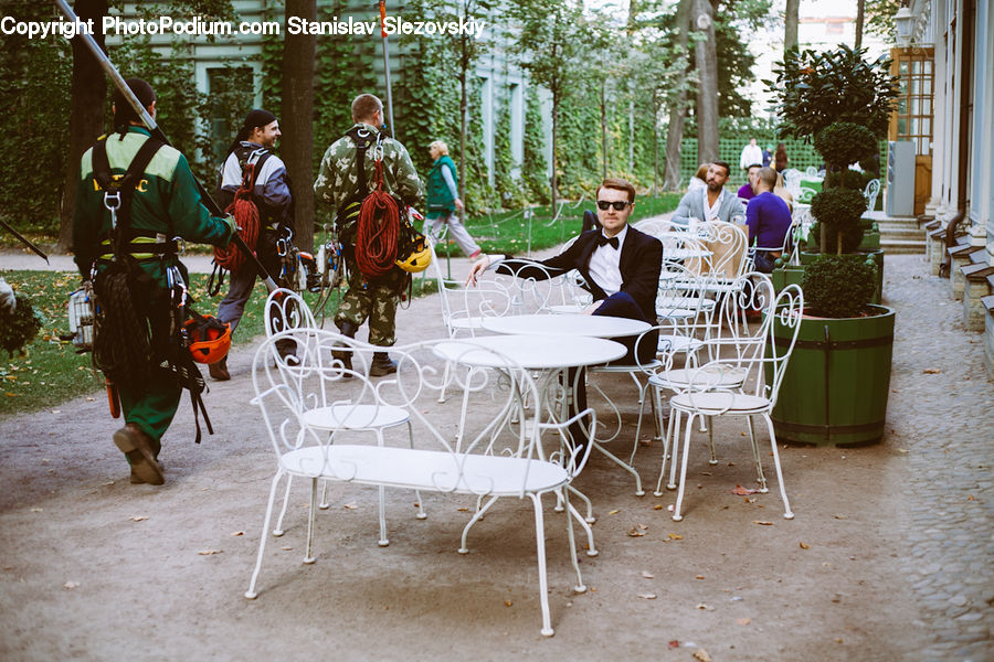 Chair, Furniture, People, Person, Human, Dining Table, Table