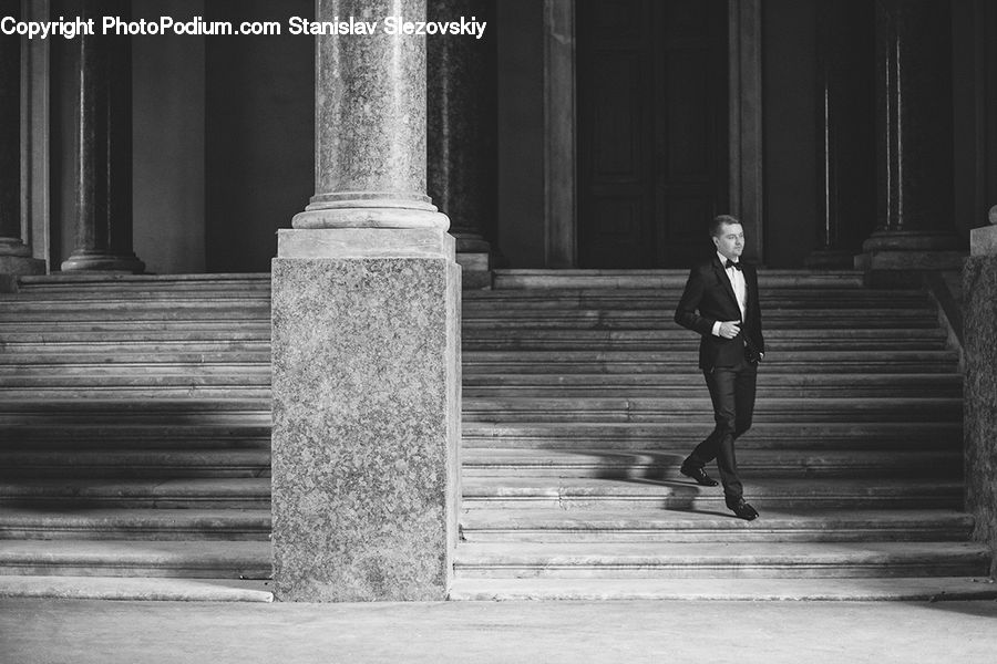 People, Person, Human, Column, Pillar, Clothing, Overcoat
