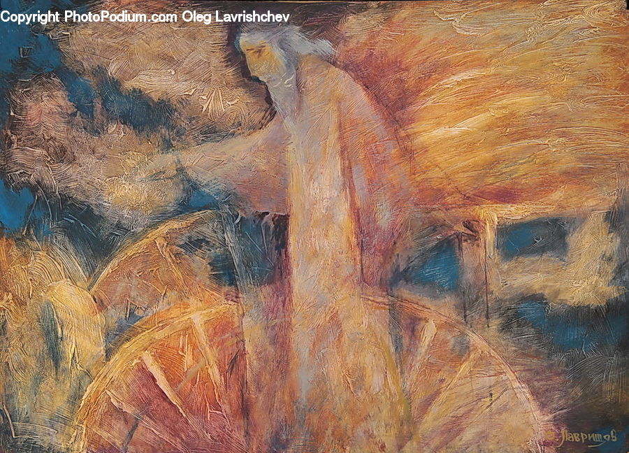 Art, Painting, Modern Art, Field, Grass, Grassland, Plant