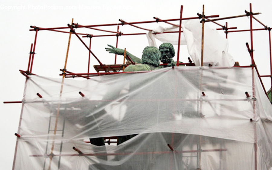 Construction, Scaffolding, Military, Art, Sculpture, Statue