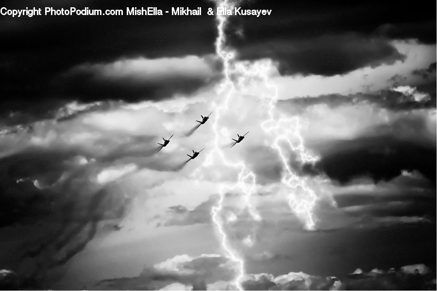 Cloud, Cumulus, Sky, Outdoors, Storm, Weather, Aircraft