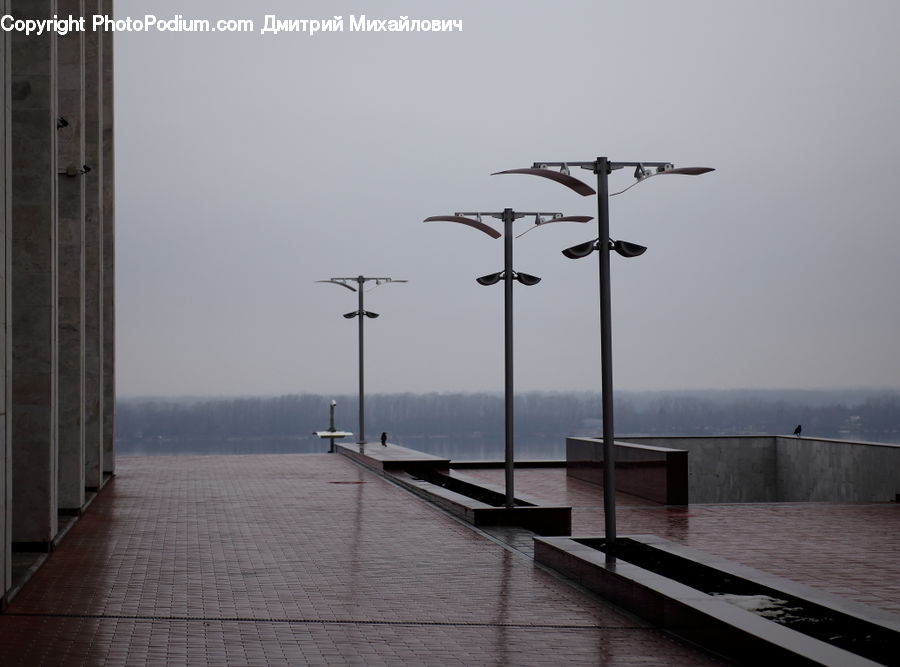 Boardwalk, Deck, Path, Sidewalk, Walkway, Pole, Dock
