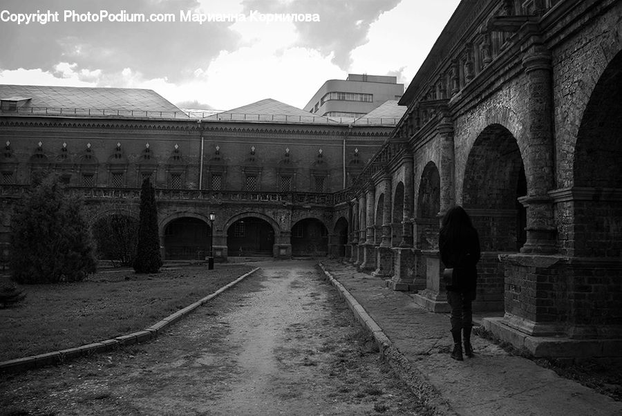 Arch, Brick, Column, Pillar, Crypt, Alley, Alleyway