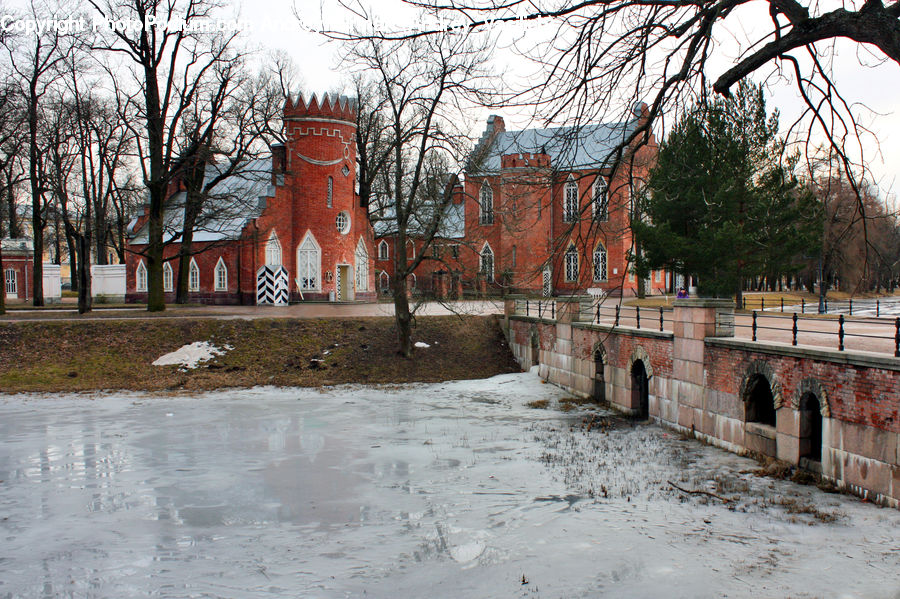 Castle, Ditch, Fort, Moat, Brick, Arch, Architecture