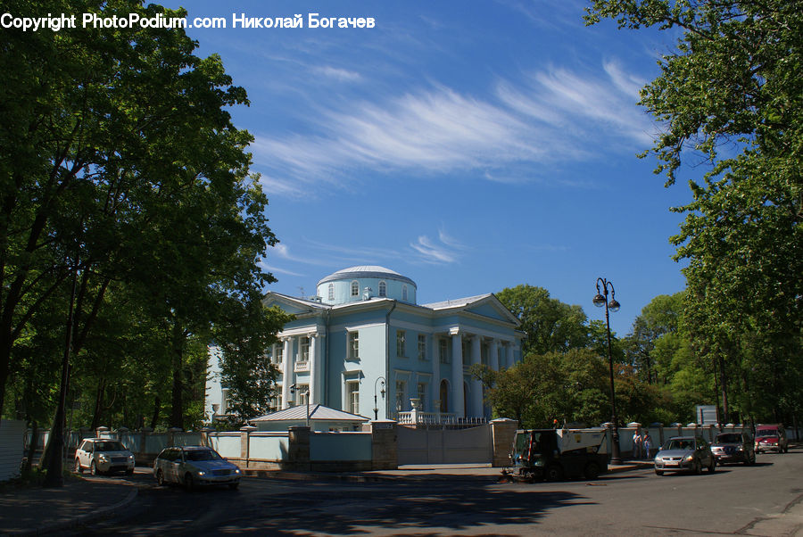 Gazebo, Truck, Vehicle, Building, Architecture, Mansion, Housing