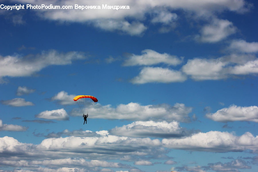 Adventure, Flight, Gliding, Azure Sky, Cloud, Outdoors, Sky