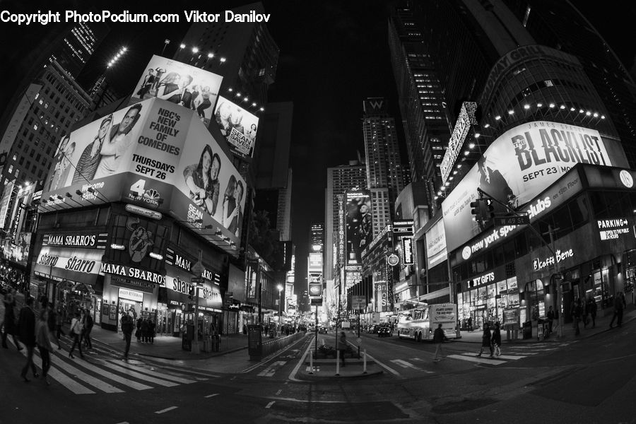Fisheye, Brochure, Flyer, Poster, City, Downtown, Urban