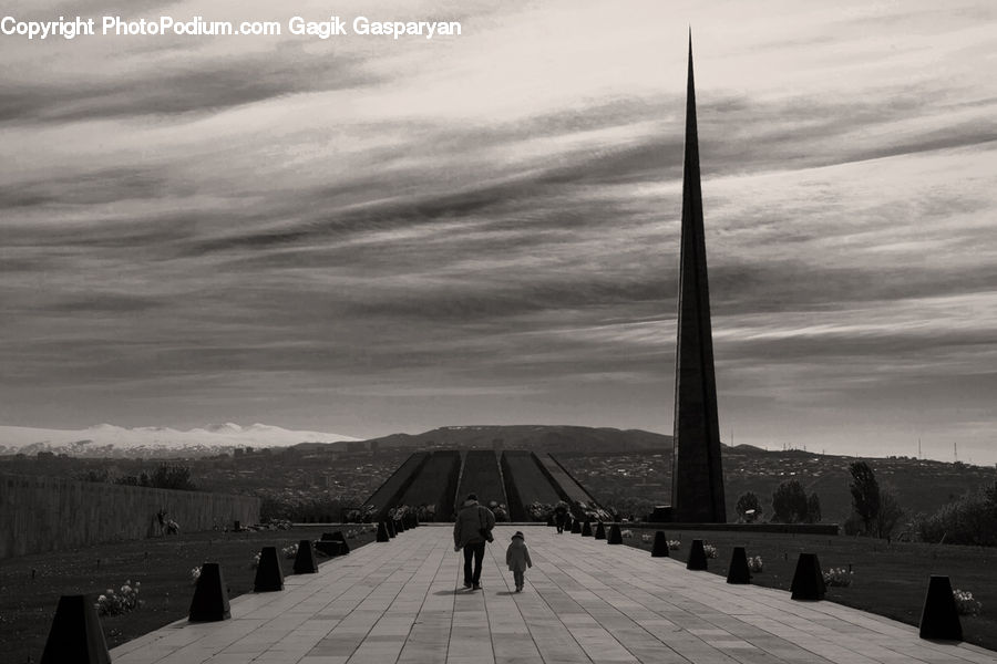 Bench, Dock, Landing, Pier, Road, Architecture, Spire
