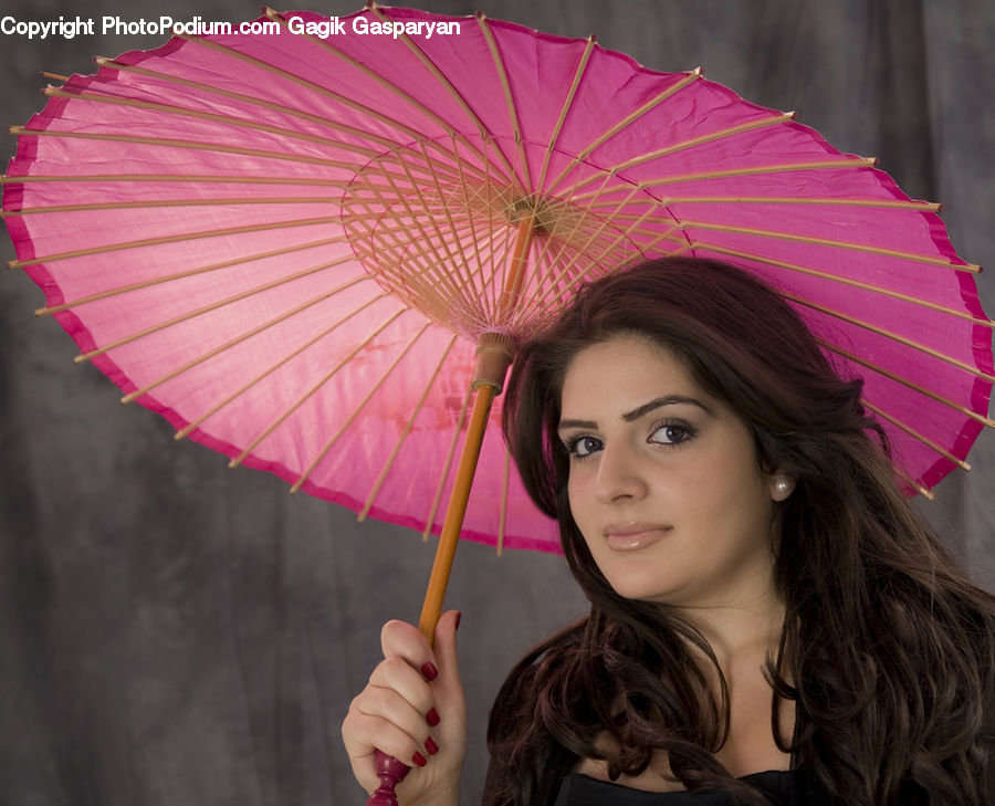Umbrella, People, Person, Human, Portrait, Selfie, Female