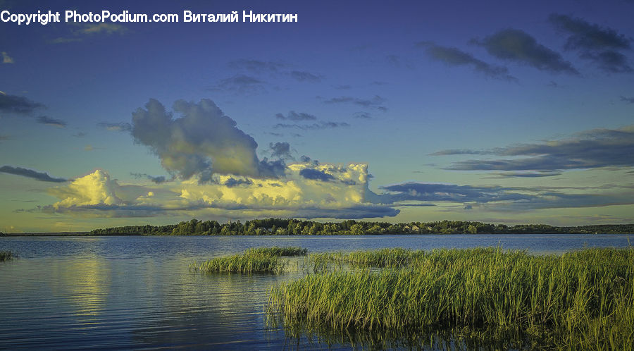 Outdoors, Sky, Cloud, Cumulus, Azure Sky, Sea, Water