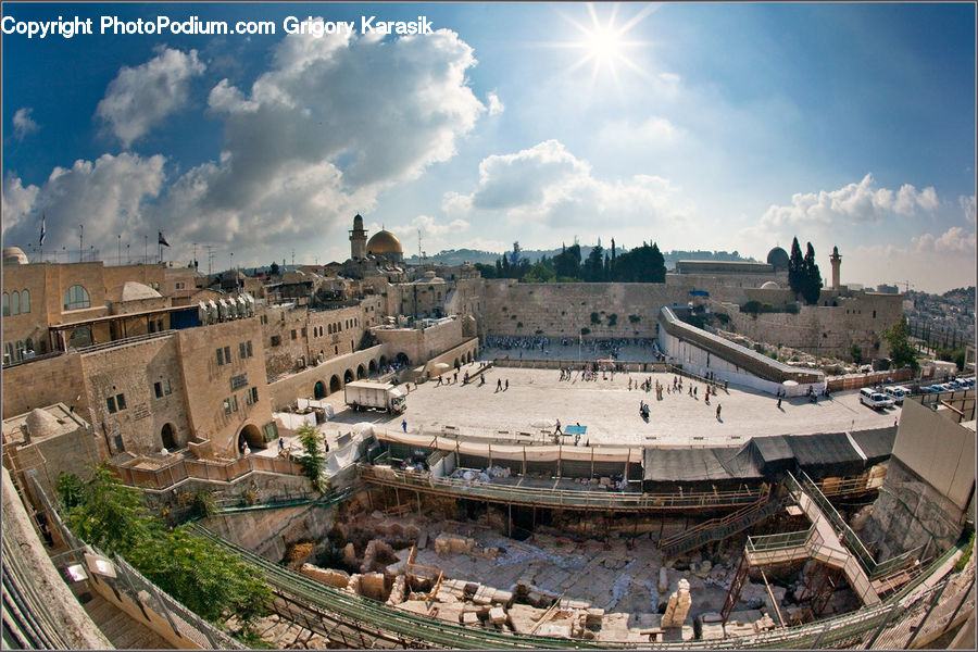 Arena, Architecture, Castle, Fort, Amphitheater, Amphitheatre, Terrace