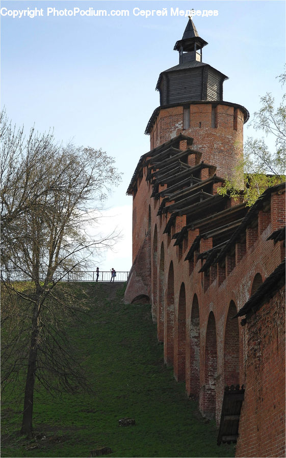 Castle, Fort, Architecture, Housing, Monastery, Brick, Bell Tower