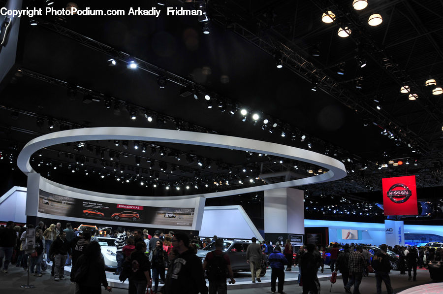 Crowd, Architecture, Convention Center, Bar Counter, Pub, Lighting, Automobile