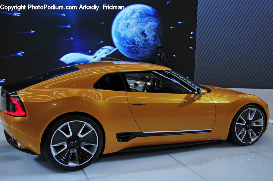 Automobile, Car, Coupe, Sports Car, Vehicle, Astronomy, Outer Space