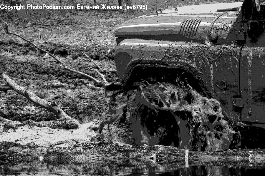 Train, Vehicle, Army, Tank, Hole, Machine, Spoke