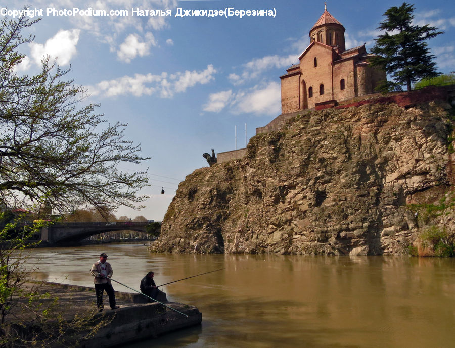 Fishing, Castle, Ditch, Fort, Moat, Architecture, Bell Tower