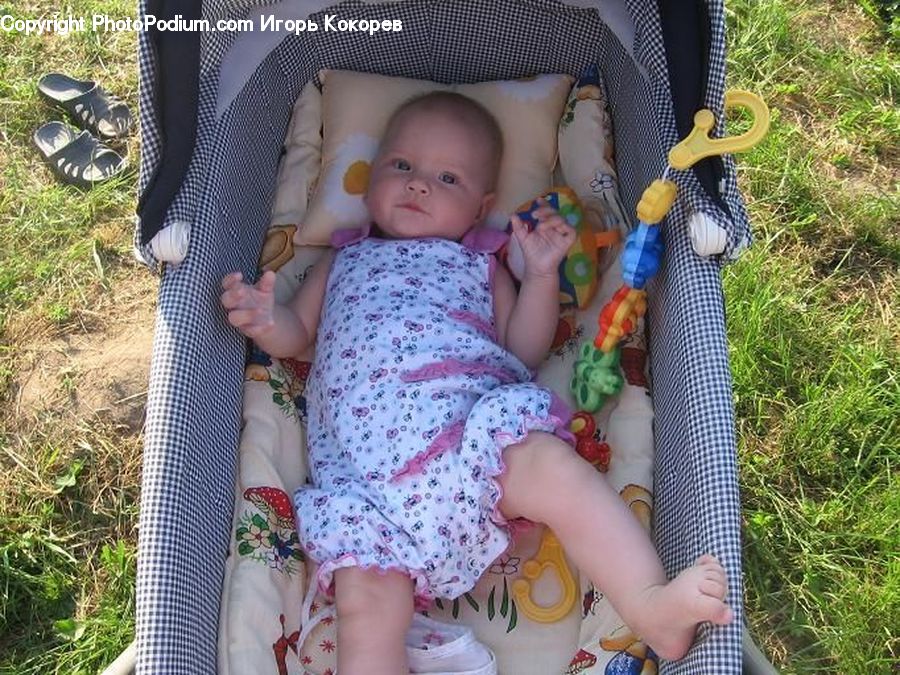 People, Person, Human, Stroller, Cradle, Crib, Furniture