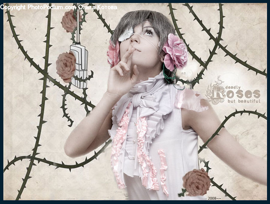 Human, People, Person, Accessories, Female, Lace, Portrait