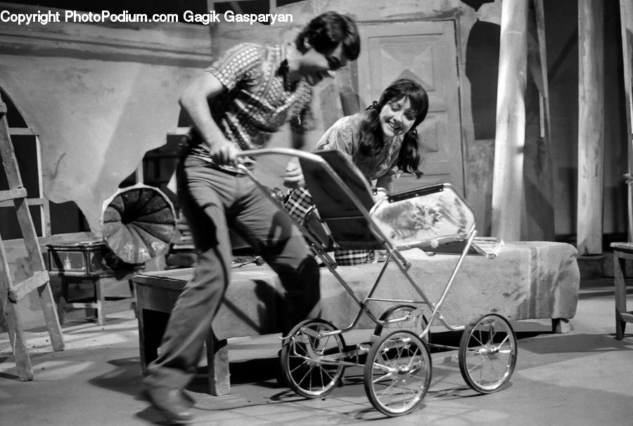 People, Person, Human, Chair, Furniture, Performer, Bicycle