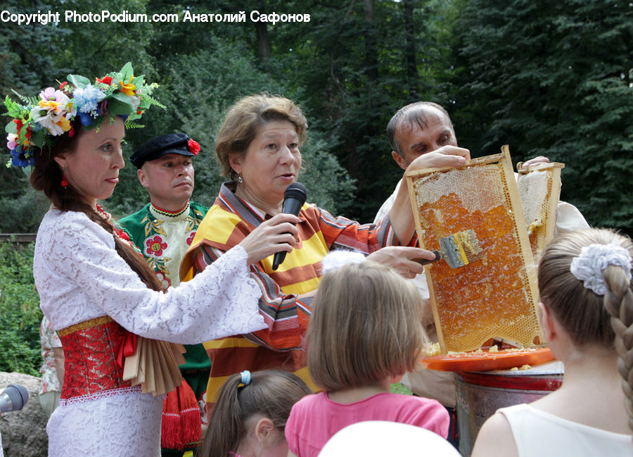 People, Person, Human, Reading, Carnival, Festival, Jug